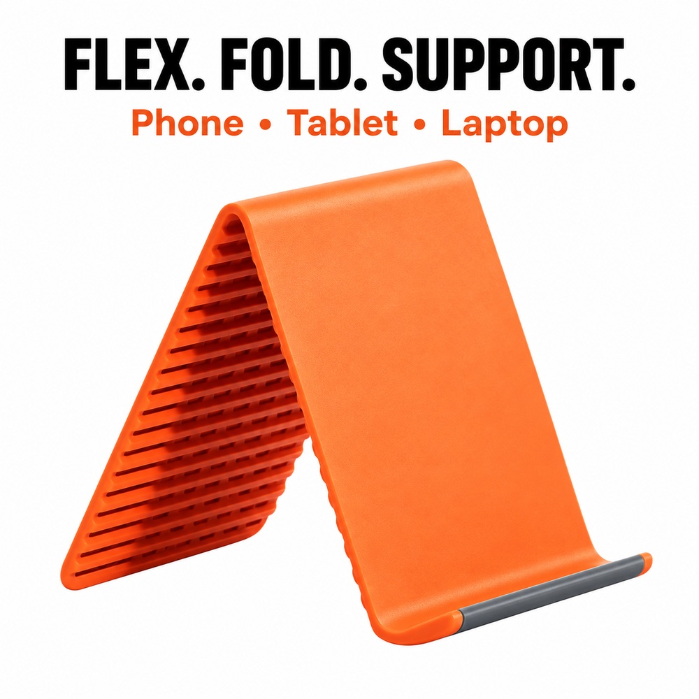 Laptop Stand - ขาตั้งโทรศัพท์และแท็บเล็ตซิลิโคนแบบยืดหยุ่น พับเก็บได้ สำหรับตั้งโต๊ะ พร้อมแกนอะลูมิเนียมที่ปรับงอได้ สำหรับแล็ปท็อป สำนักงาน